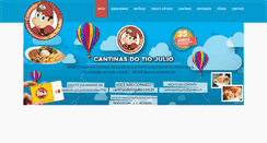 Desktop Screenshot of cantinasdotiojulio.com.br