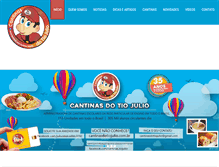 Tablet Screenshot of cantinasdotiojulio.com.br